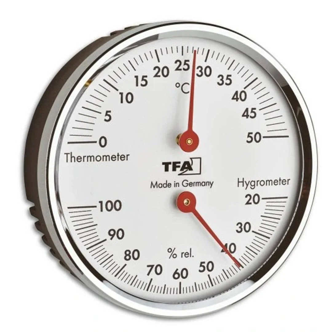 TFA 45.2041.42 vlhkomer s teplomerom s farebnou stupnicou