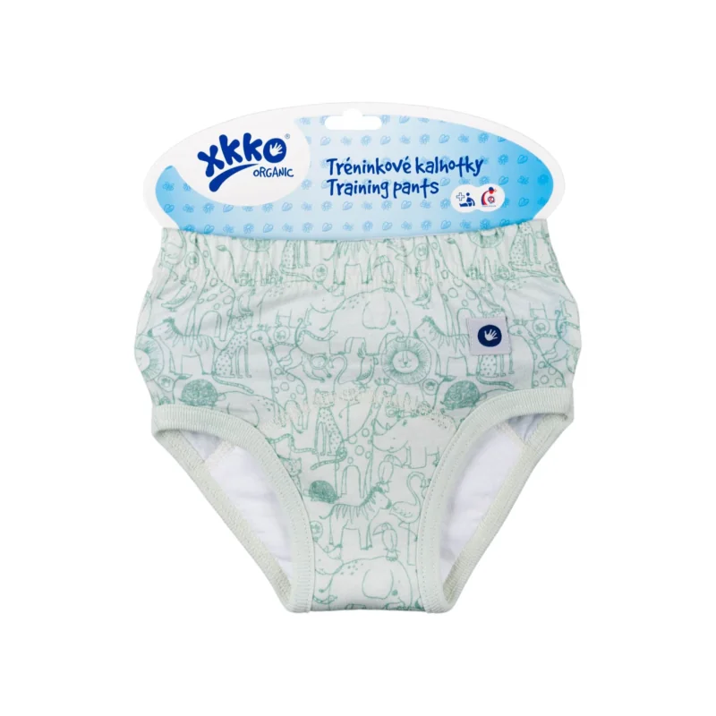 XKKO Organic Tréningové nohavičky  - Safari Granite Green, Veľkosť L ORGTP0703