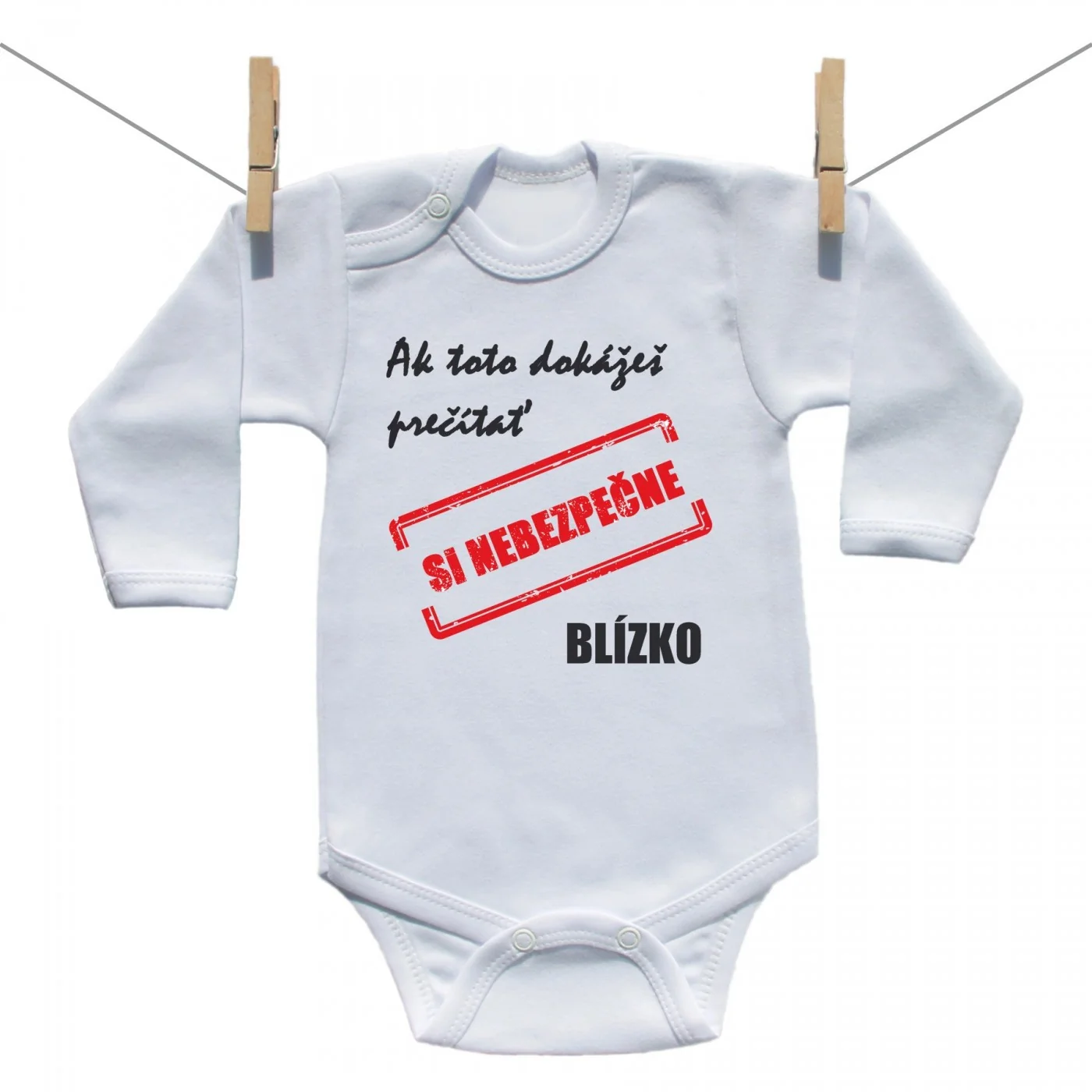 Boodyy Body s dlhým rukávom Nebezpečne blízko Veľkosť: 92