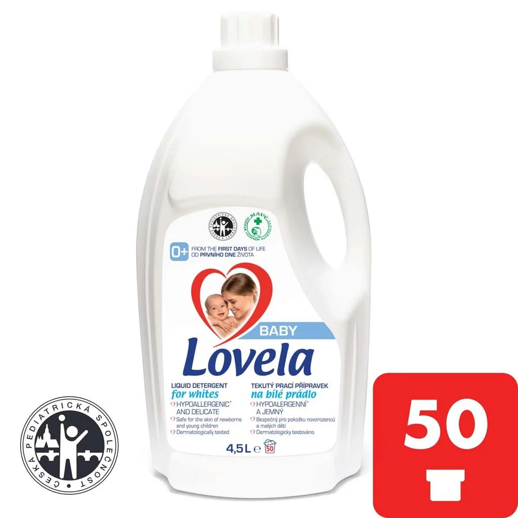 Baby tekutý prací prípravok na bielu 4,5l + farebnú bielizeň 4,5l  (100 praní)