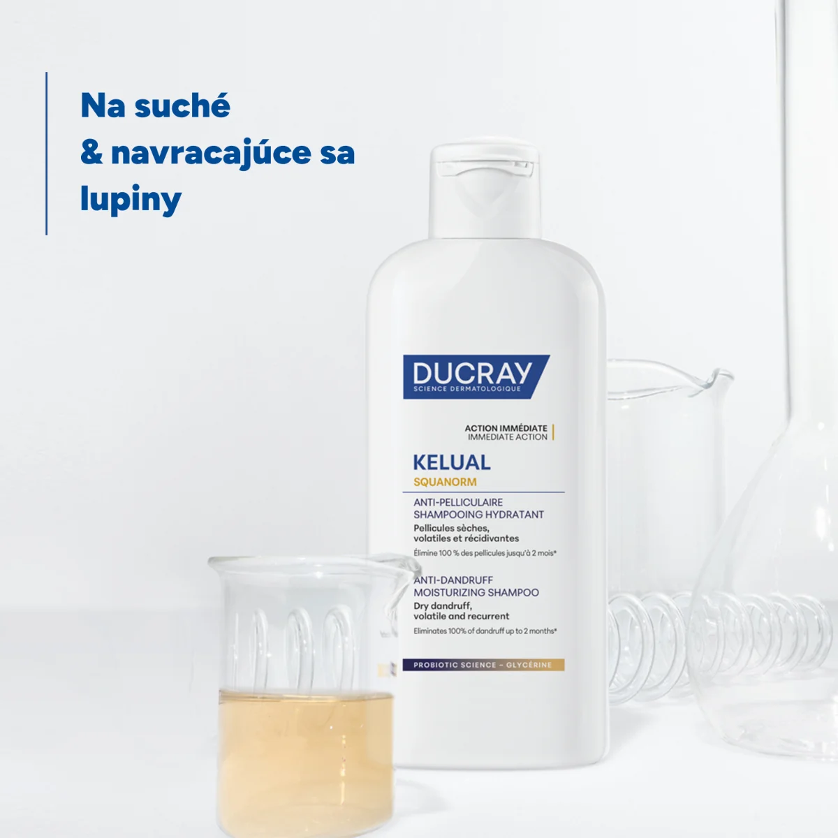 DUCRAY KELUAL SQUANORM Šampón proti suchým lupinám, 200 ml 1×200 ml, šampón proti lupinám