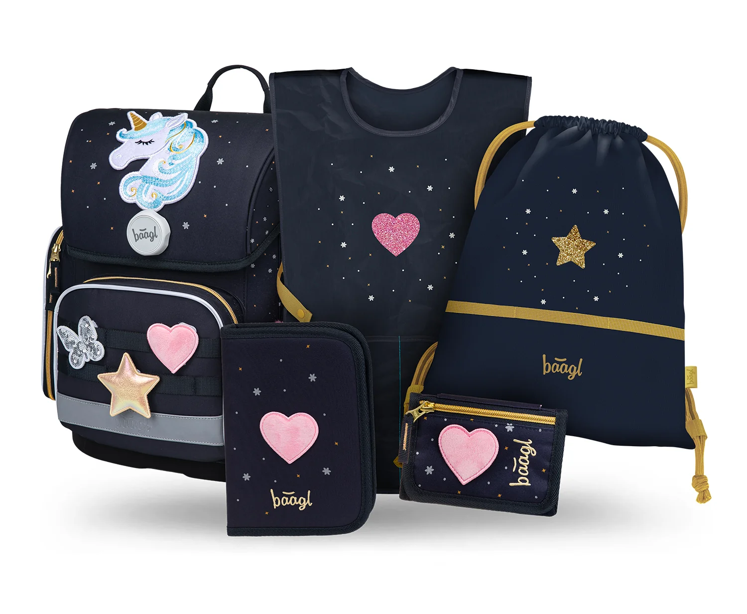 Školská sada Ergo Unicorn Gold II