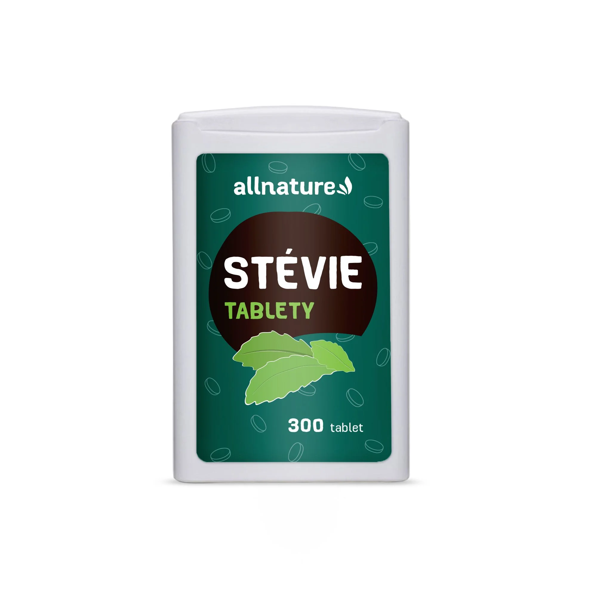 Allnature Stevia Tablety 1×300 ks, prírodné sladidlo