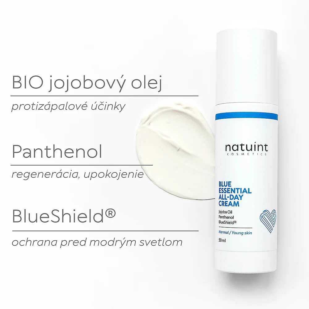 Natuint cosmetics - Ľahký hydratačný krém Blue Essential All-Day Cream