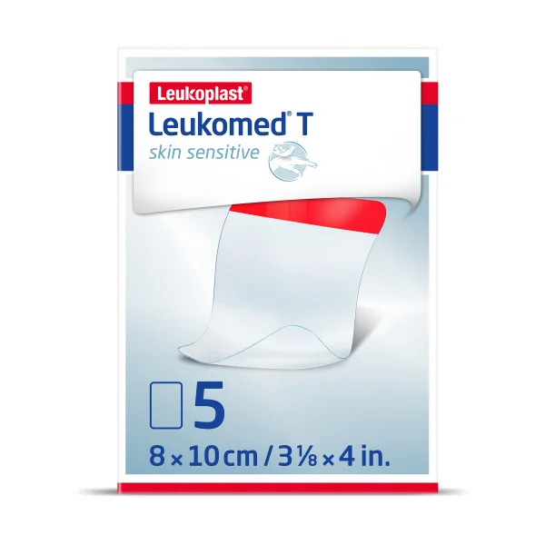 Leukomed® T skin sensitive 1×5 ks, filmové krytie fixačné