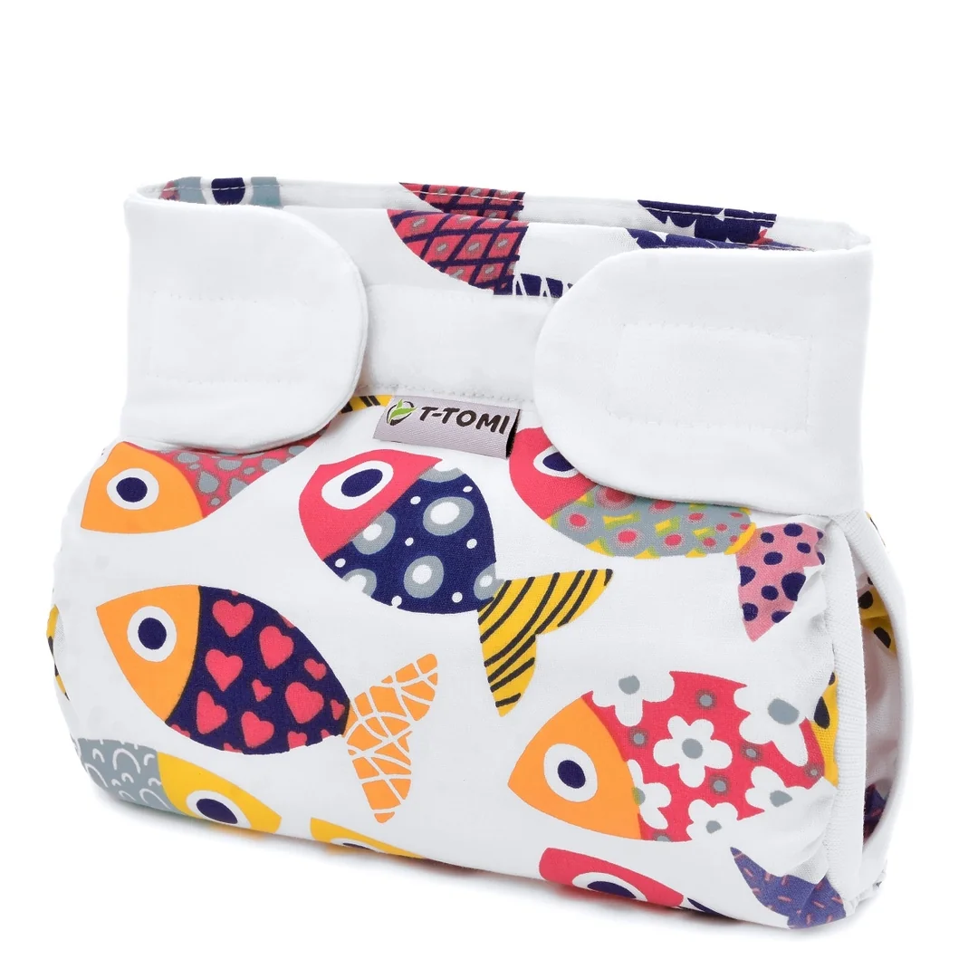 Ortopedické abdukčné nohavičky T-TOMI - suchý zips Fun fish (5-9 kg)