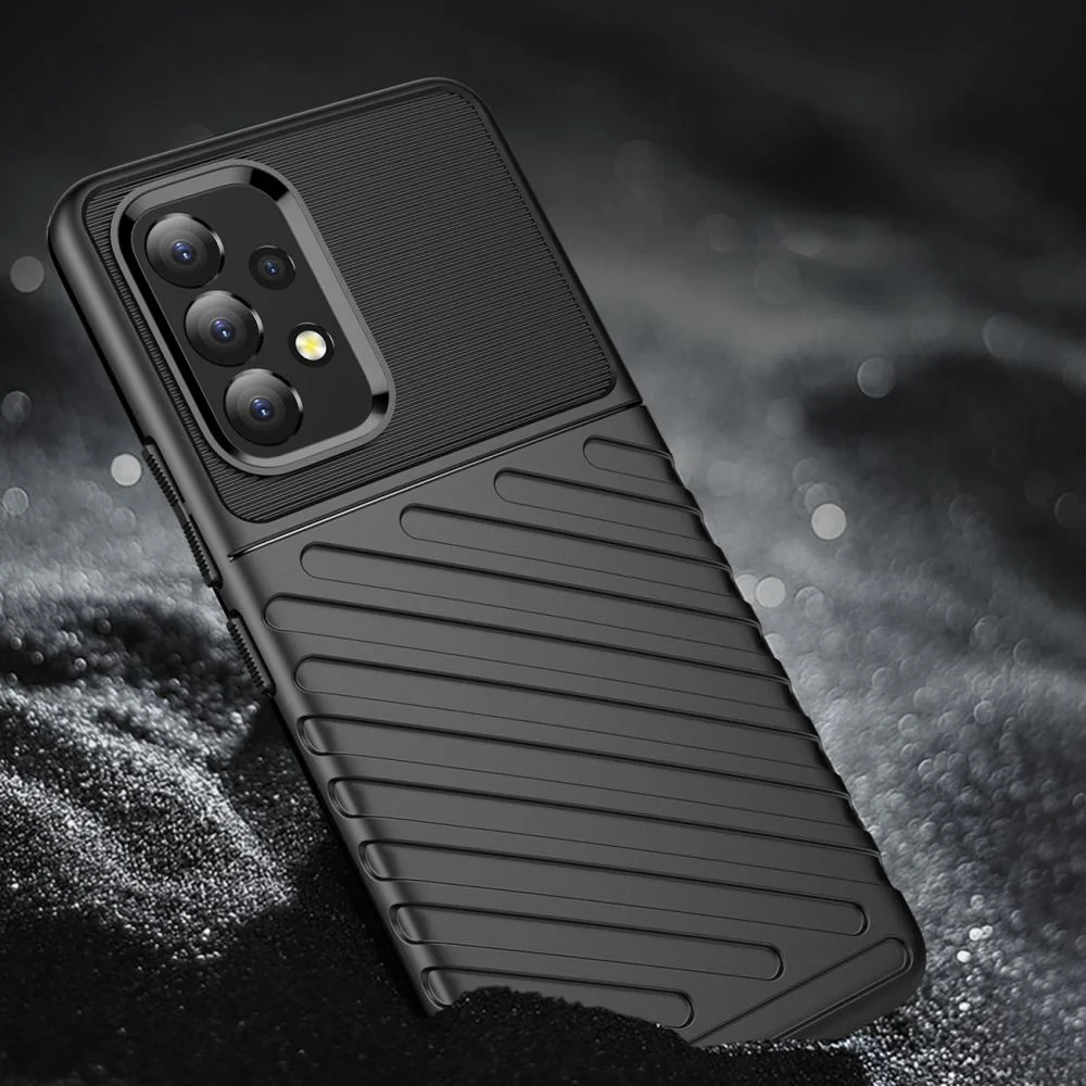 MG Thunder silikónový kryt na Samsung Galaxy A53 5G, čierny
