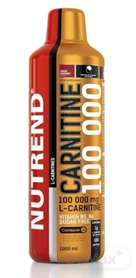 NUTREND CARNITINE 100 000 1×1000 ml, nápoj, príchuť višňa
