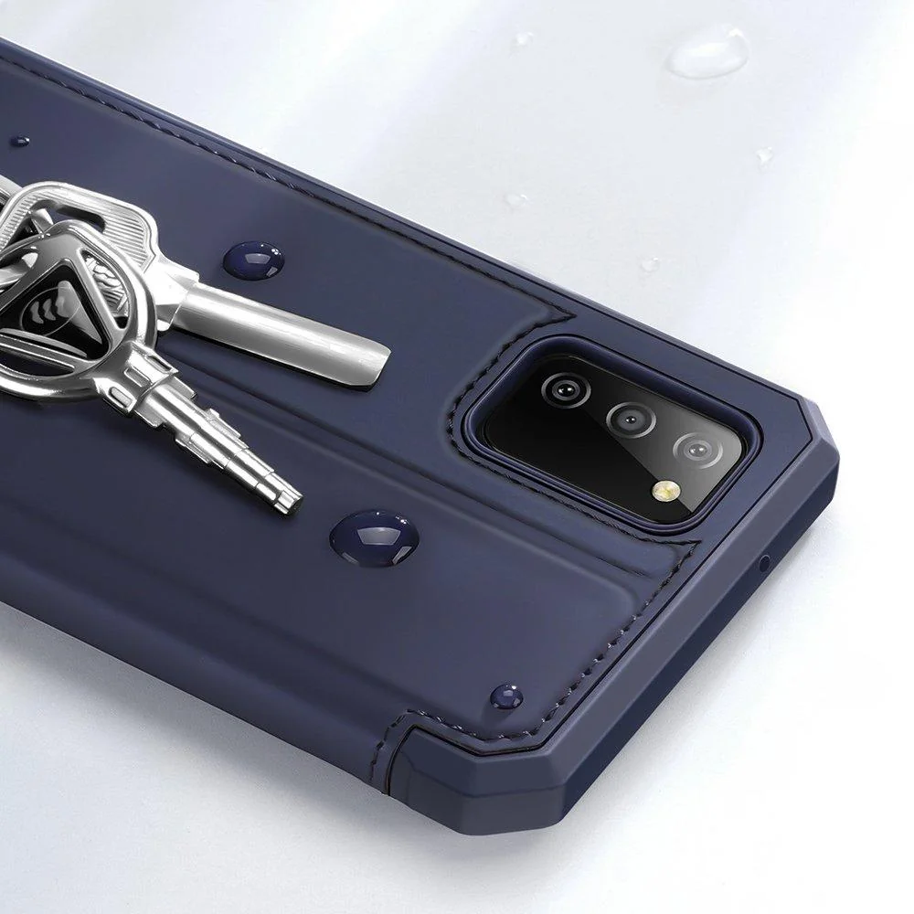 Elegantné knižkové puzdro pre Samsung Galaxy A02s Eko koža + TPU kryt