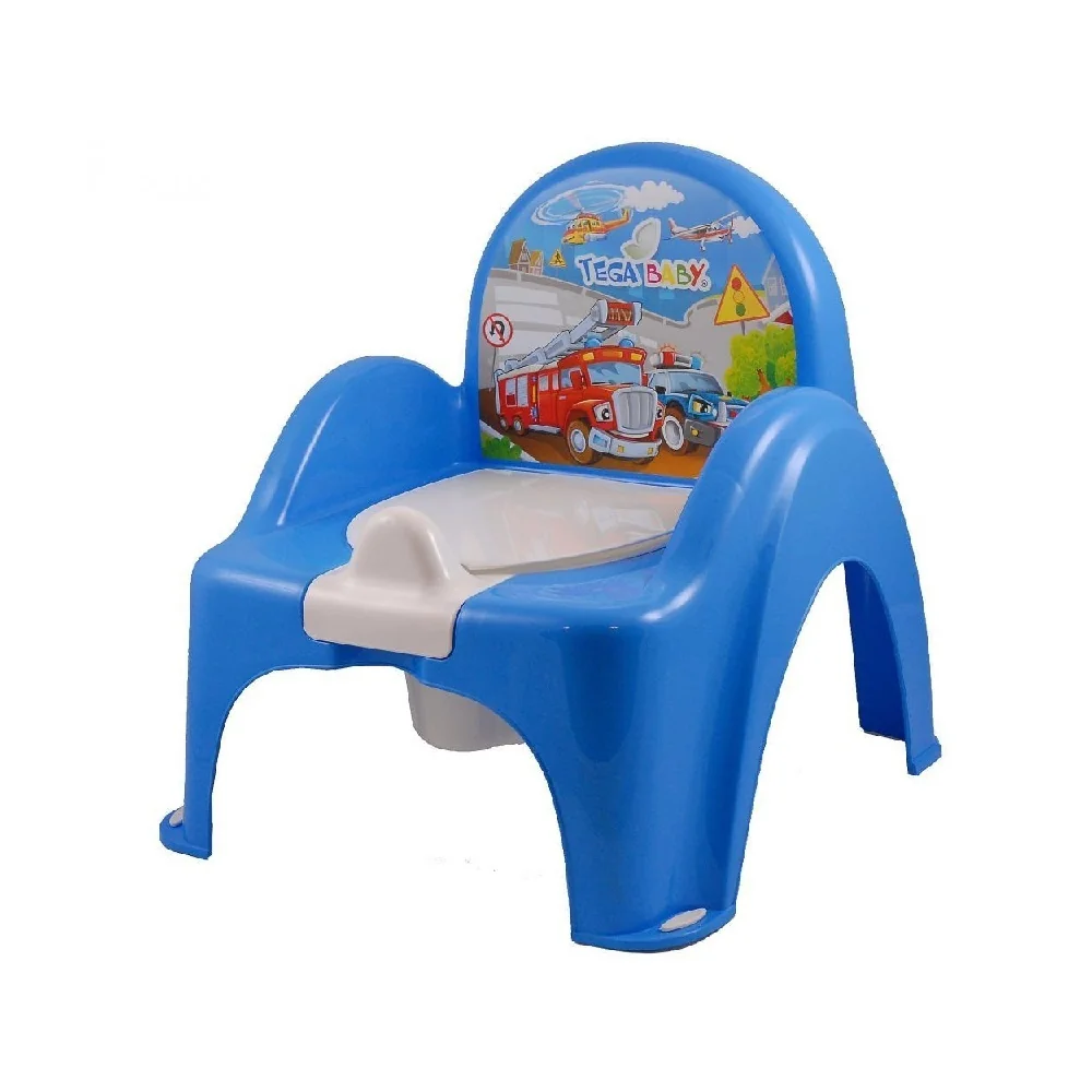 TEGA BABY Nočník kresielko s melódiou Cars - modrý