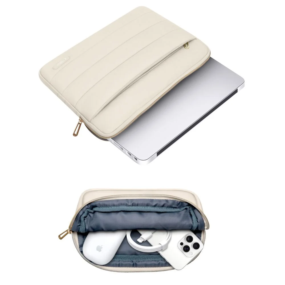 Tech-Protect Puffy obal na notebook 15-16'', béžový