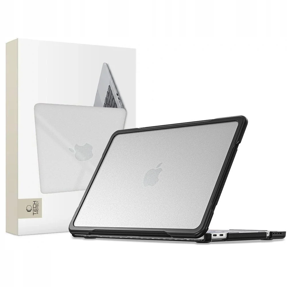 Tech-Protect Velar puzdro na MacBook Neo 13'' 2026, čierne / priesvitné