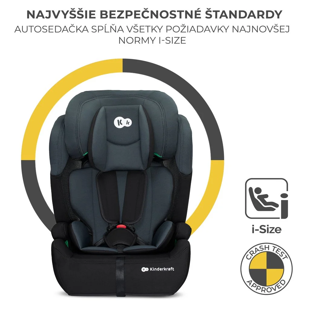 Autosedačka Comfort up i-size black (76-150 cm)