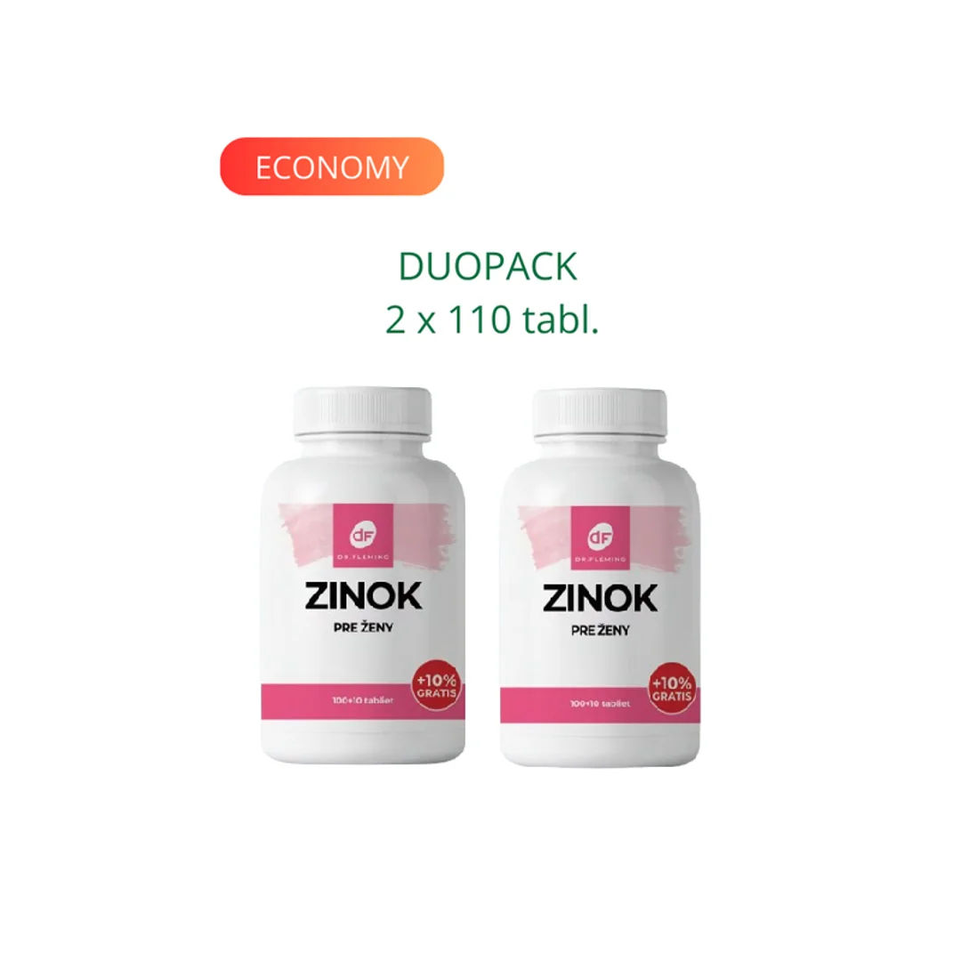 DR. FLEMING Zinok pre ženy +10% gratis 220ks DUOPACK
