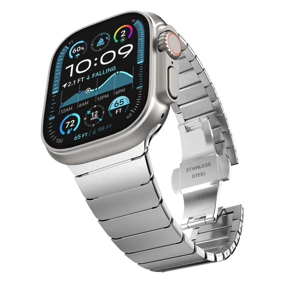 Tech-Protect Linkband remienok na Apple Watch 44/45/46/49mm, silver