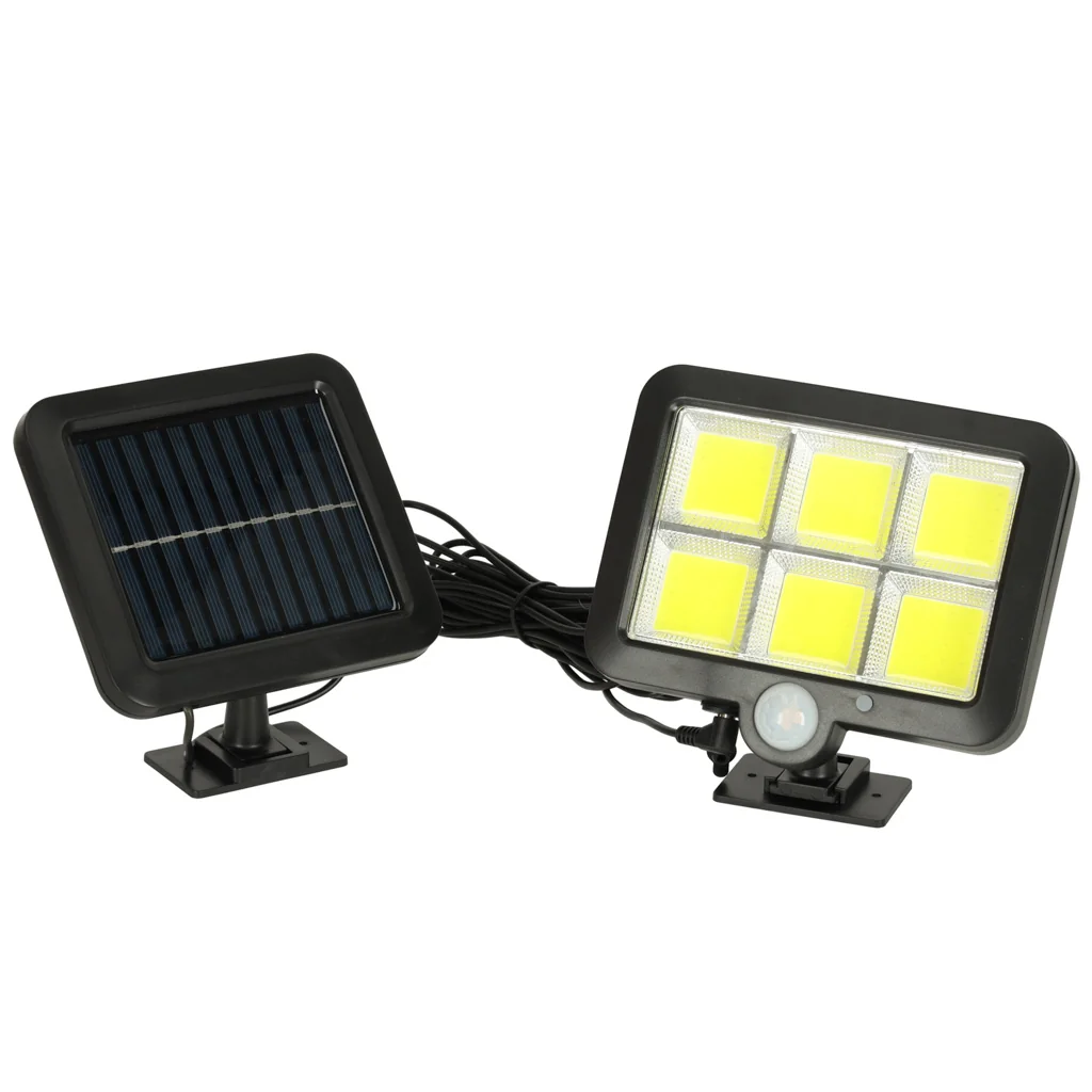 Solárne nástenné svietidlo so senzorom pohybu a súmraku 120 LED