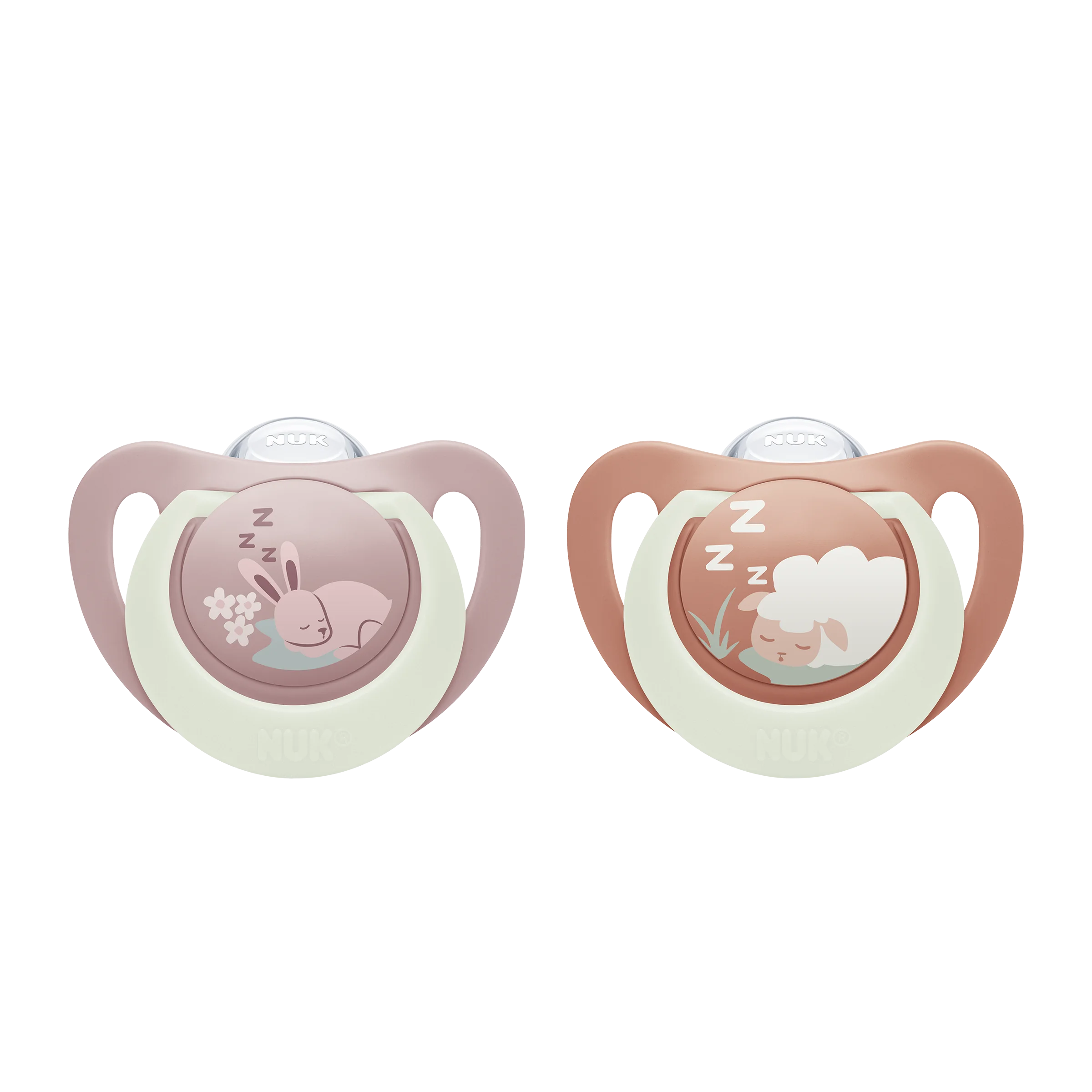 NUK cumlík First Choice Night BUNNY/SHEEP 0-6m 2 ks