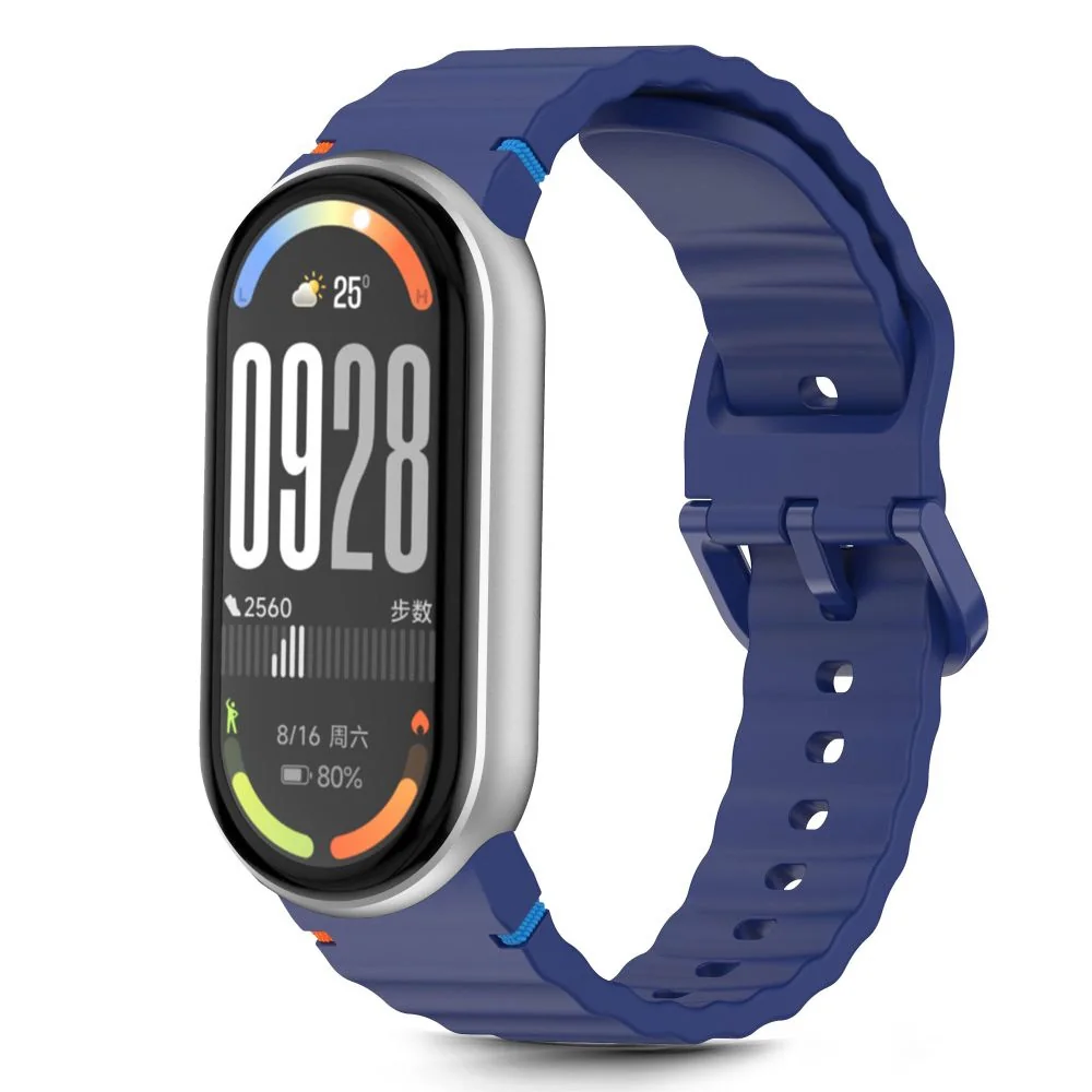 Tech-Protect Silicone Sport remienok na Xiaomi Smart Band 8 / 9 / 10, storm blue storm blue