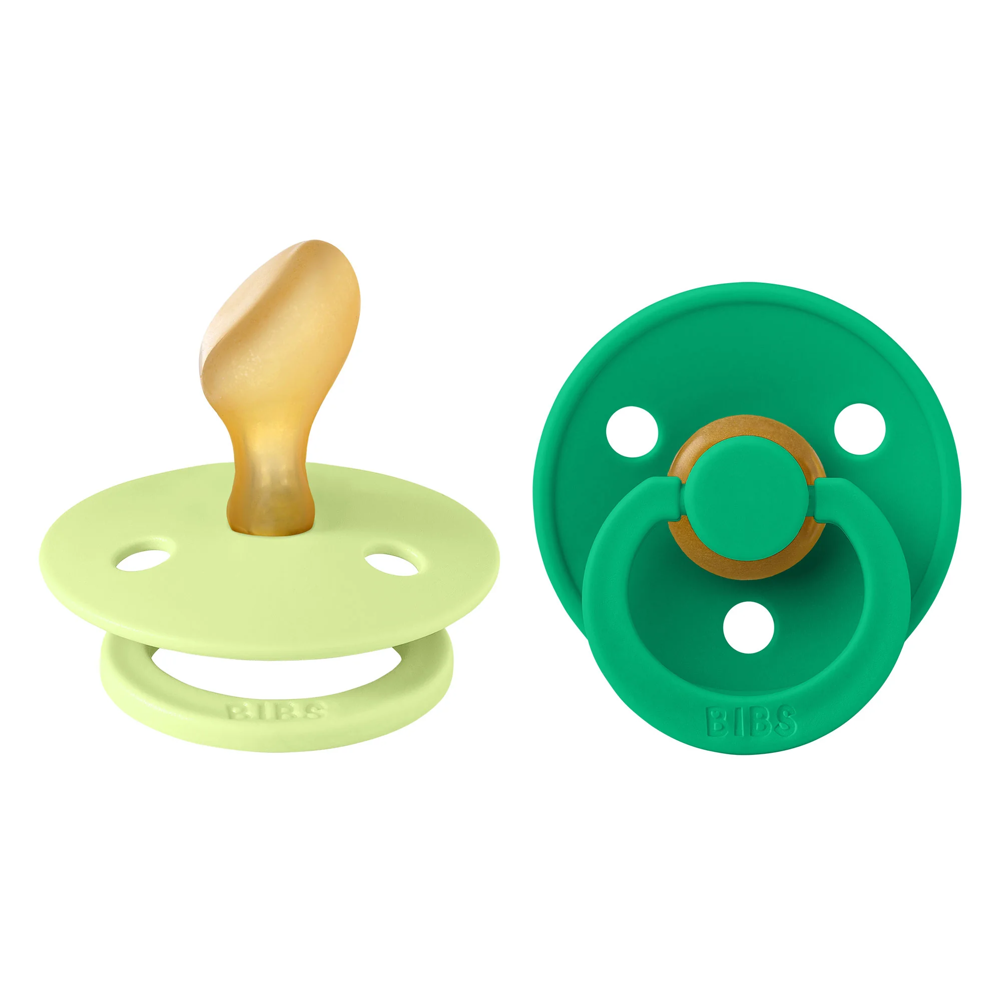 BIBS Colour anatomické cumlíky z prírodného kaučuku 2 ks - veľkosť 2 Matcha / Cactus