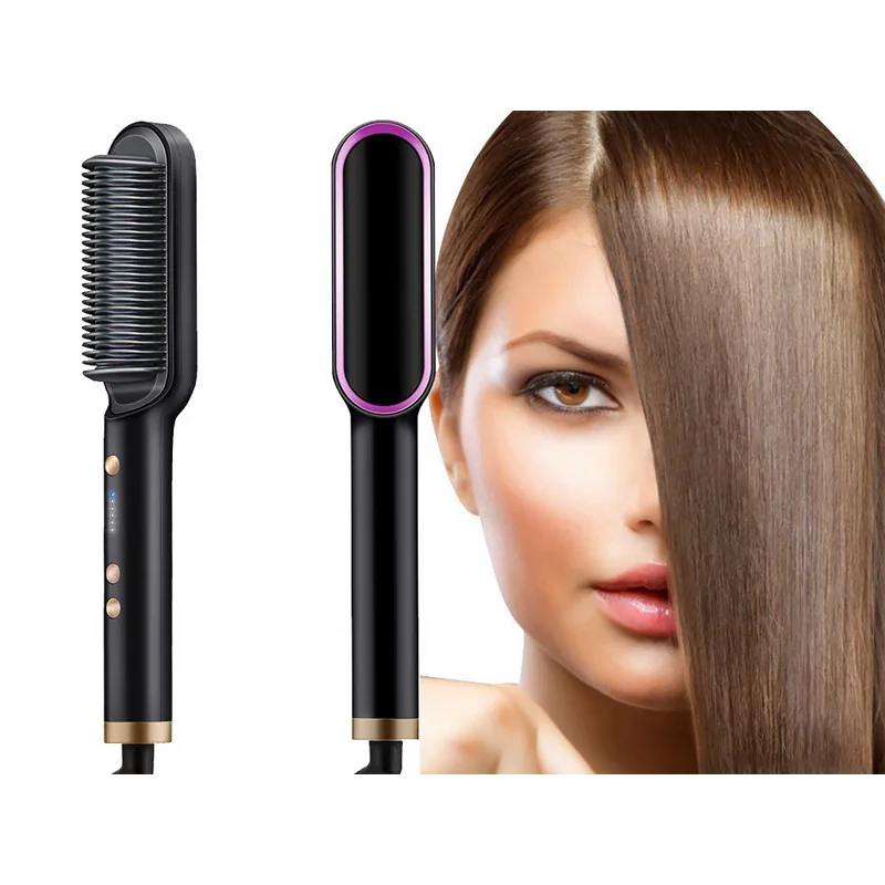 Žehlička na vlasy kefa na vyrovnávanie vlasov STRAIGHT COMB FH909WH BIELA