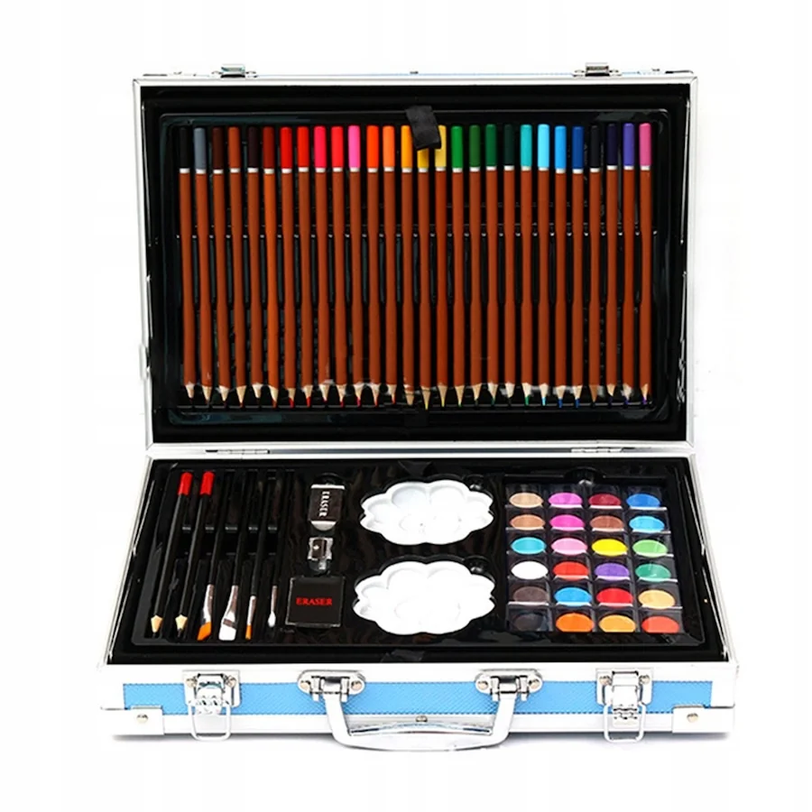 MG Art Suitcase Dino sada pre maľovanie v kufríku pre deti 145ks, modrá á