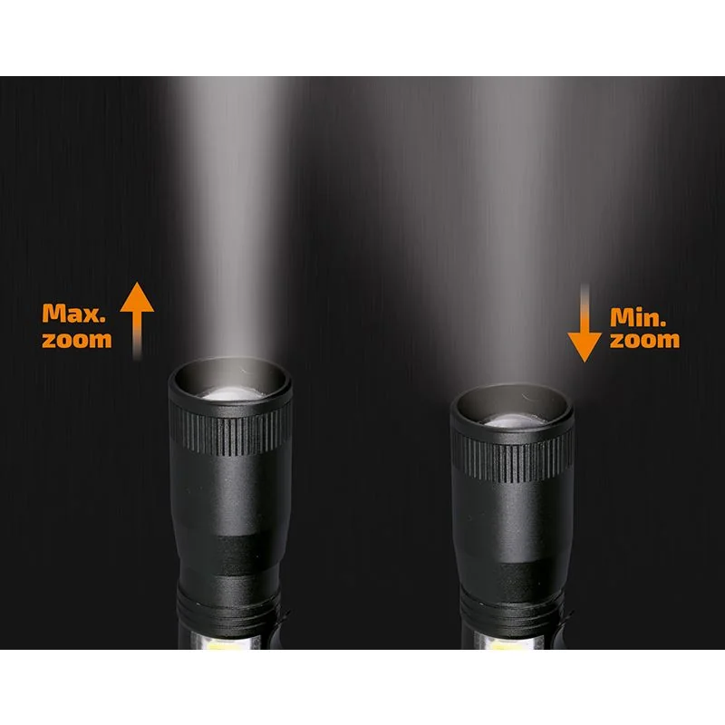 Svietidlo ručné LED 1xAA 3W+1W SOLIGHT WL115