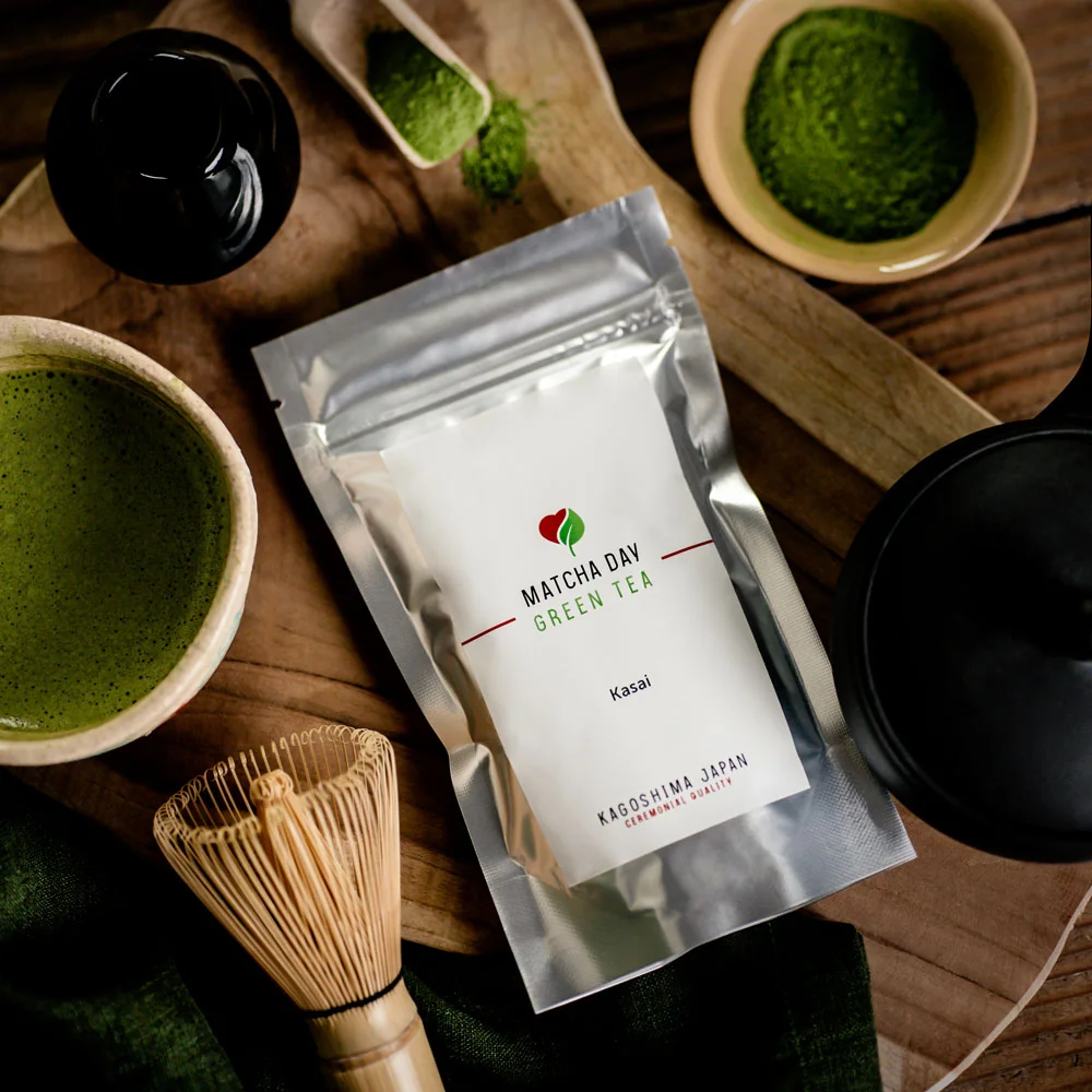 MatchaDay - Matcha čaj Kasai 50g - prémiová kvalita 50g alu sáčok matcha čaj, ceremoniálna kvalita