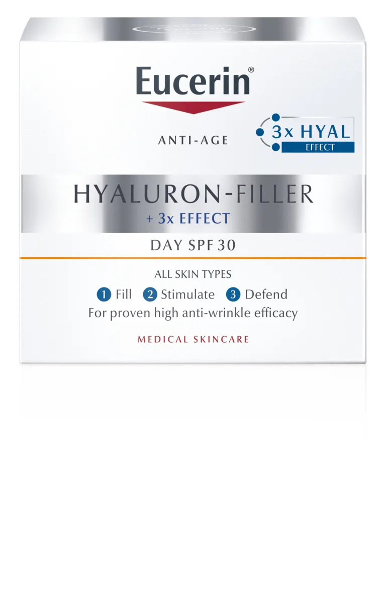Eucerin HYALURON-FILLER Denný krém SPF 30 1×50 ml, proti vráskam, všetky typy pleti