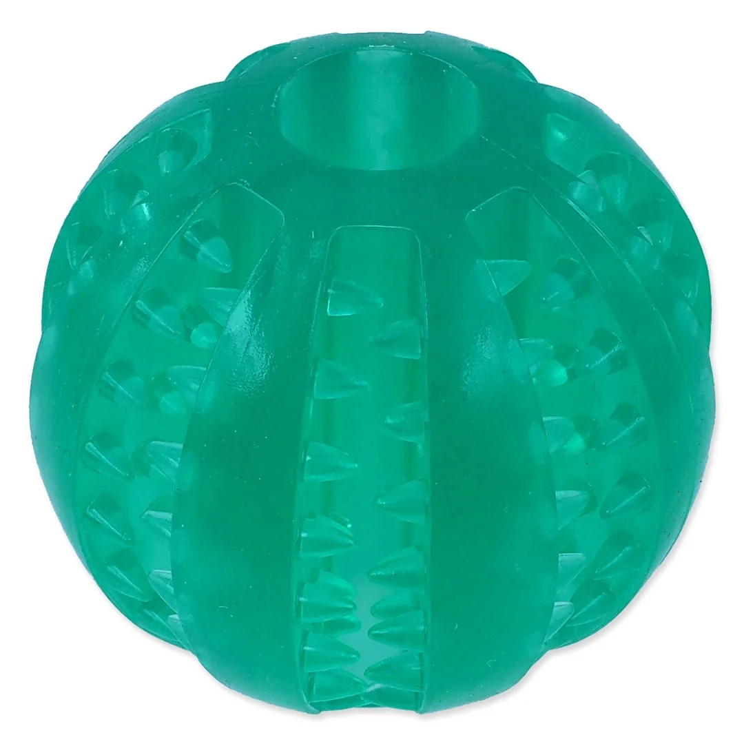 Loptička Dog Fantasy DENTAL MINT zelená 6cm