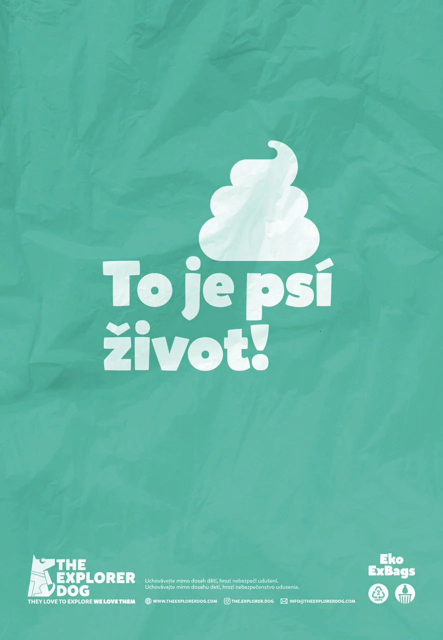 E×PLORER DOG Vrecká recyklované na psie e×krementy s vôňou mäty 1×270 ks, recyklované vrecká