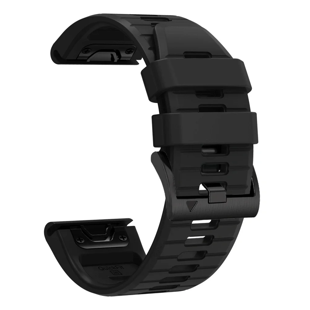 Tech-Protect Silicone remienok Garmin QuickFit 26mm, obsidian black