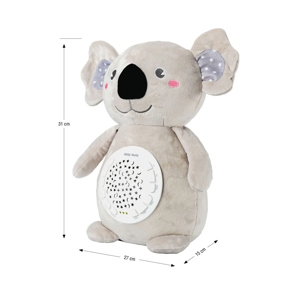 Plyšový zaspávačik koala s projektorom Milly Mally , 20C55185