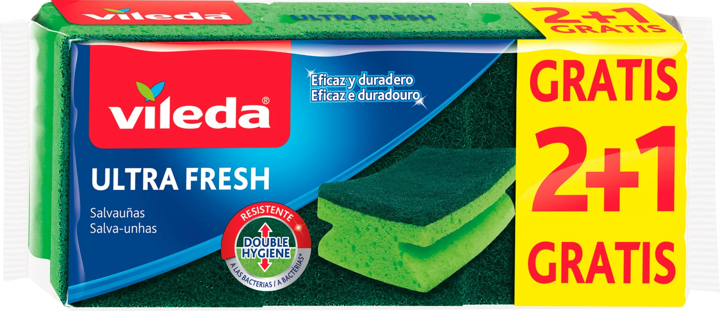 Vileda Ultra Fresh hubka vysoká 1×3 ks, hubka