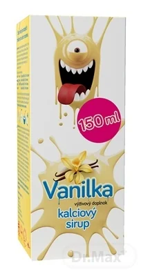 Kalciový sirup Vanilka 1×150 ml, výživový doplnok