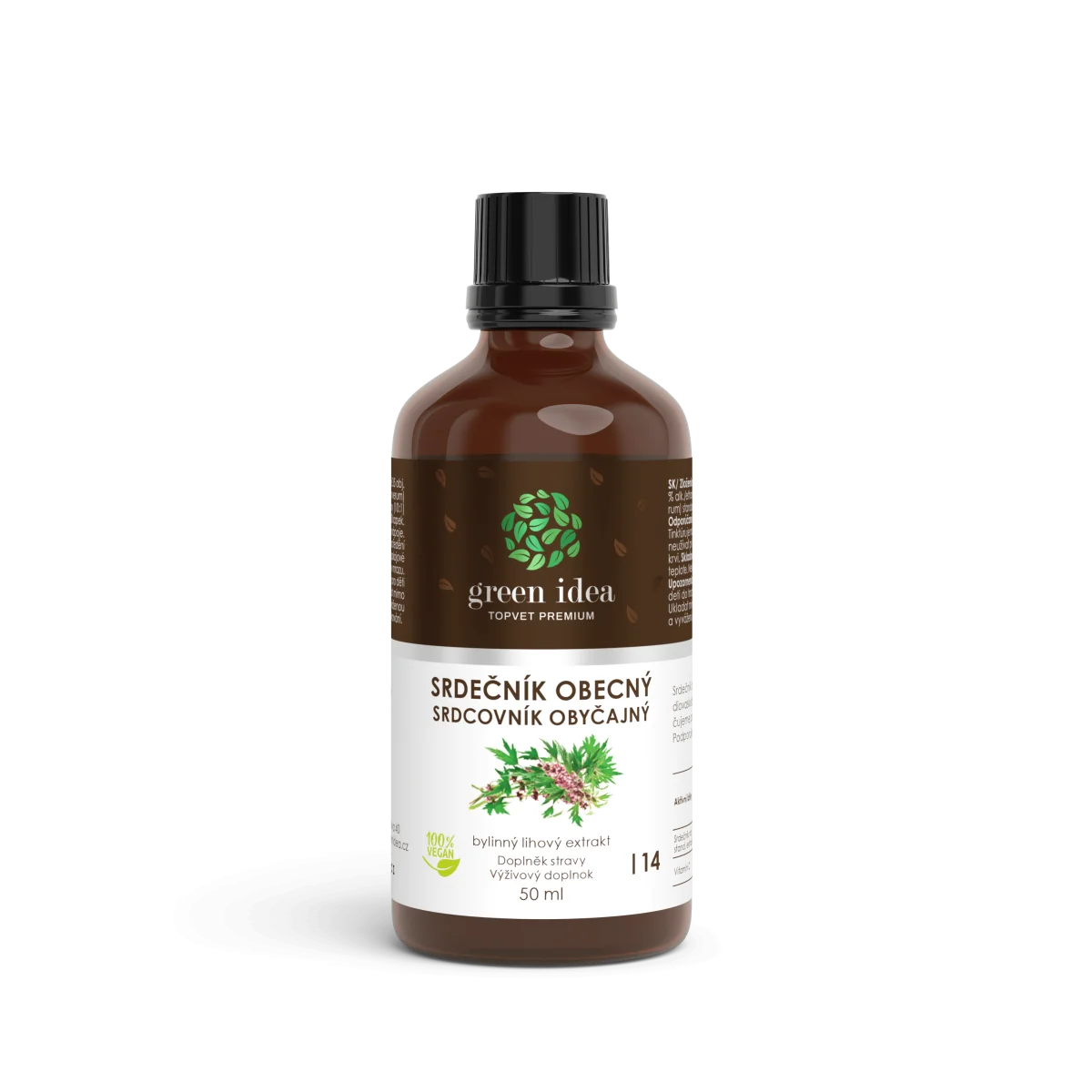 Srdcovník obyčajný – tinktúra (kvapky) 50 ml – Green idea