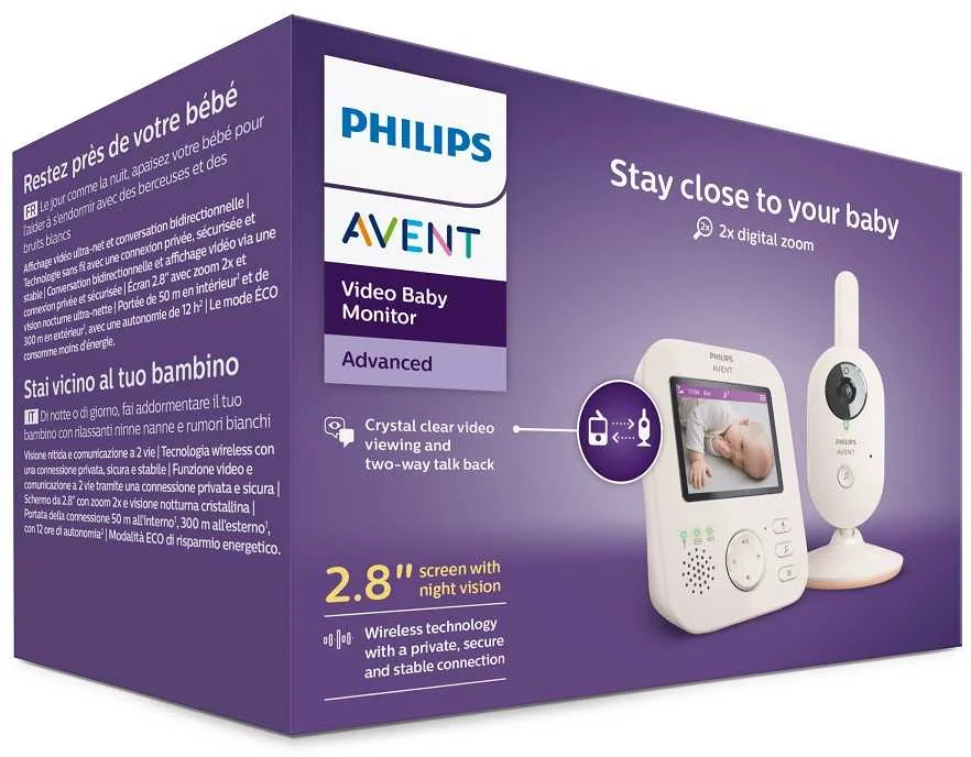 Philips AVENT Baby video monitor SCD881/26 1×1 ks, video monitor