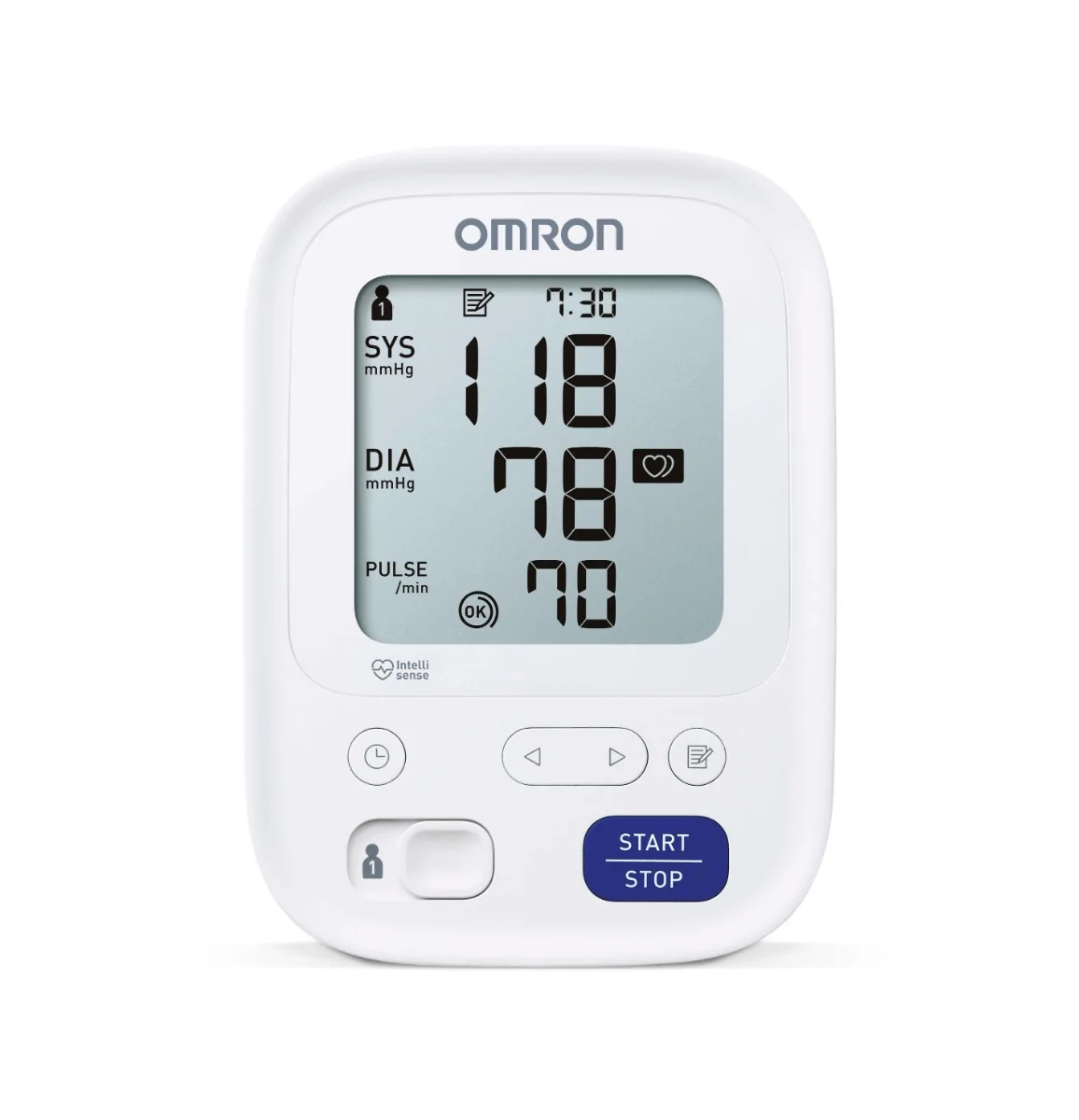 Tlakomer OMRON M3 "Poškodený obal" 1x1 set, tlakomer na rameno s predĺženou manžetou 1 ks + sieťový adaptér 1 ks, produkt s poškodeným obalom