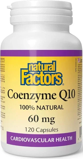 NATURAL FACTORS Koenzým Q10 60 mg 120 cps