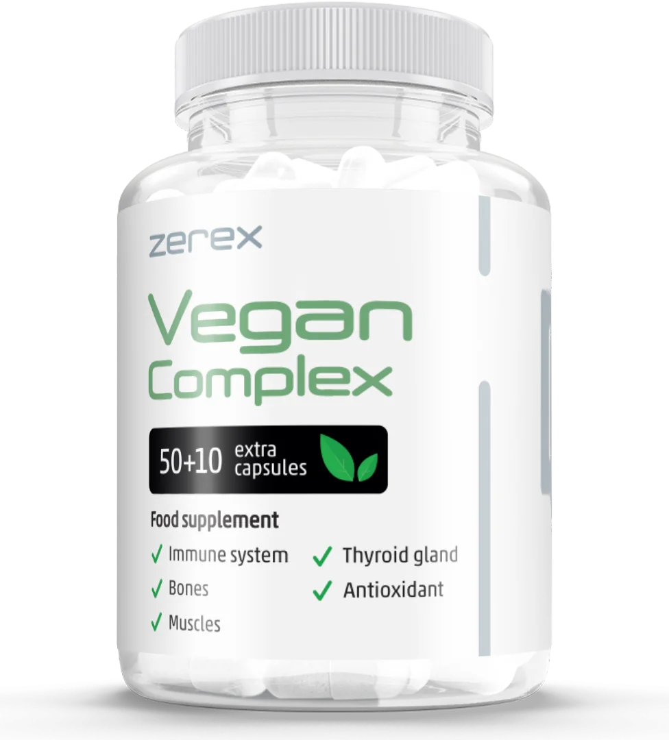 Zerex Vegan Komplex 1×60 cps, výživový doplnok