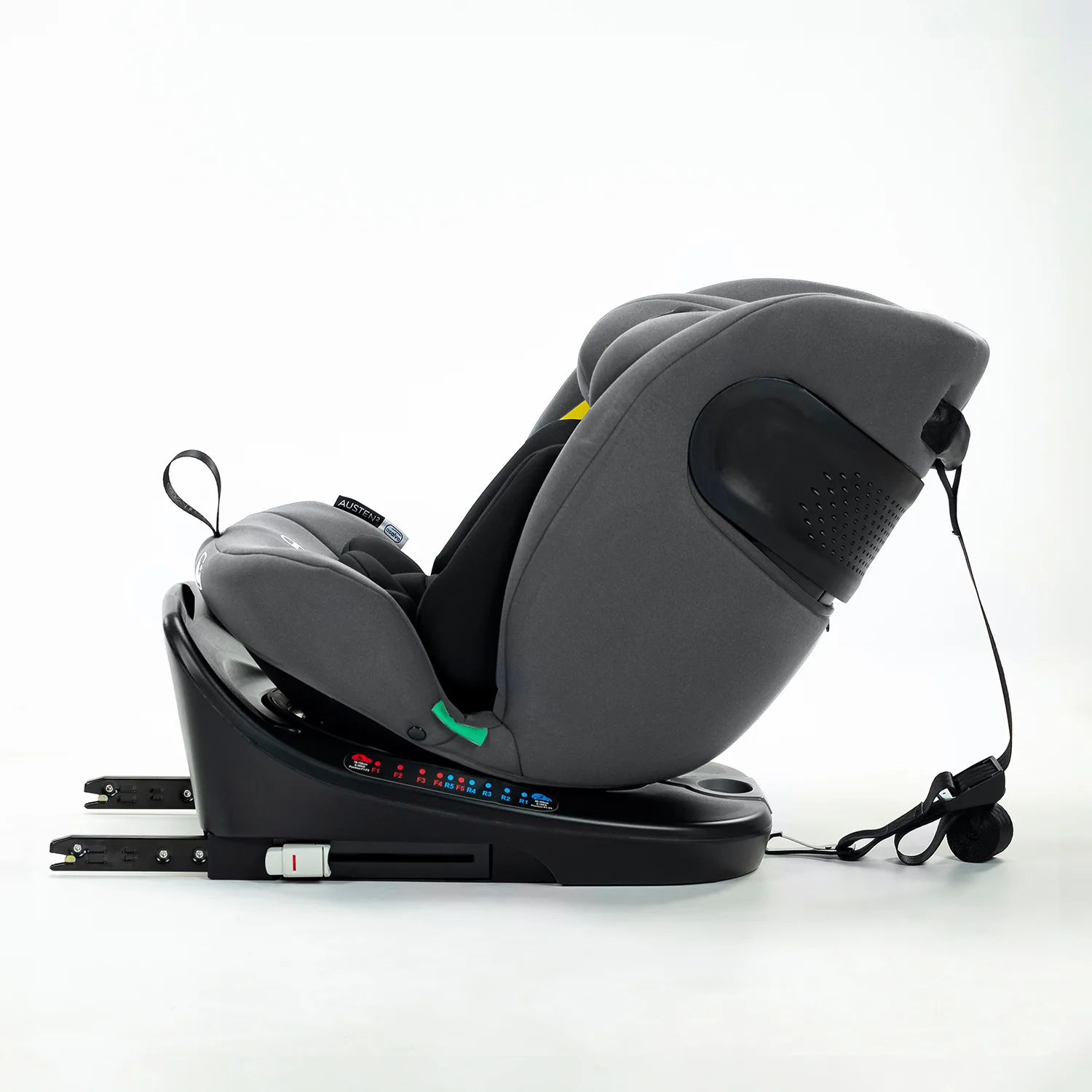 Asalvo AUSTEN 2 autosedačka i-Size 40–150, 360°, ISOFIX, sivá
