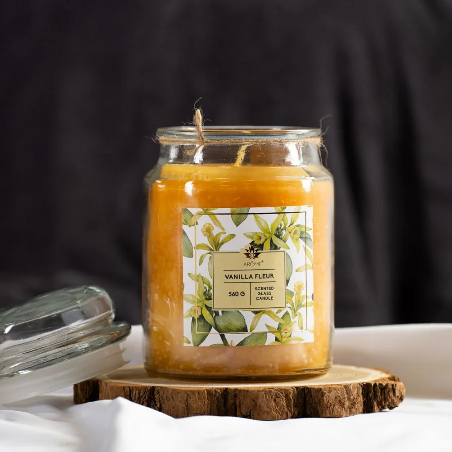 ARÔME Sviečka v skle 560 g, Vanilla Fleur
