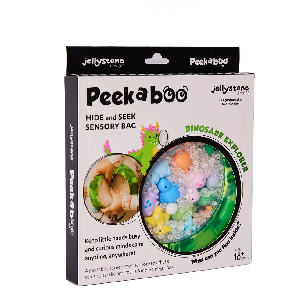 Senzorický disk Peekaboo dinosaurus