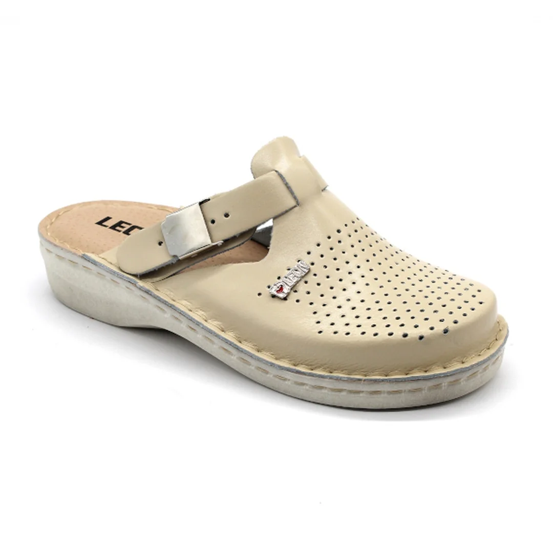 V260 Dámska pracovná celokožená zdravotná obuv 37 - 23,5cm, biela, 3,5 cm