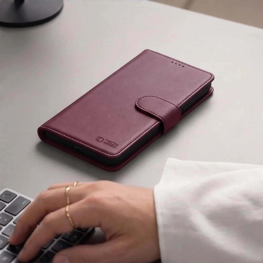 Tech-Protect Wallet MagSafe puzdro na iPhone 17 Pro / 18 Pro, bordové