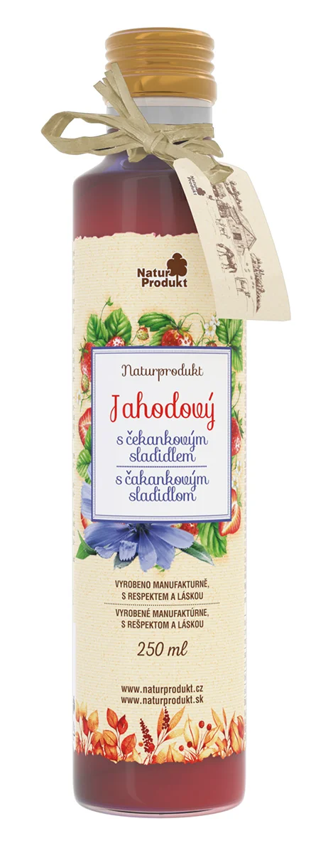 Naturprodukt sirup Jahodový s čakankovým sirupom 1×250 ml, sirup