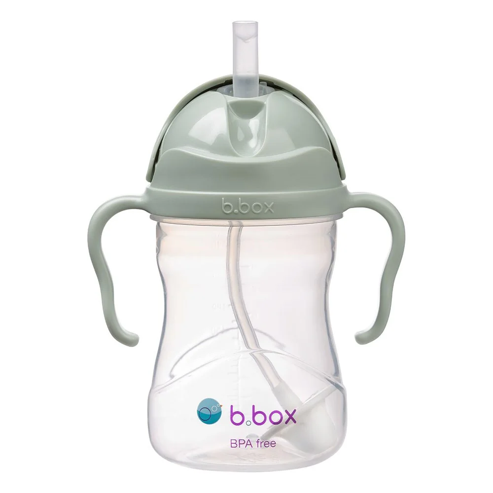 Hrnček so slamkou 240 ml zelený, od 6 mesiacov