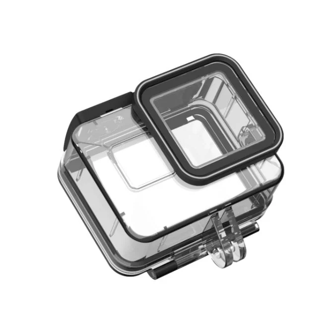 Telesin Waterproof vodotesné puzdro na GoPro Hero 8, čierne/priesvitné