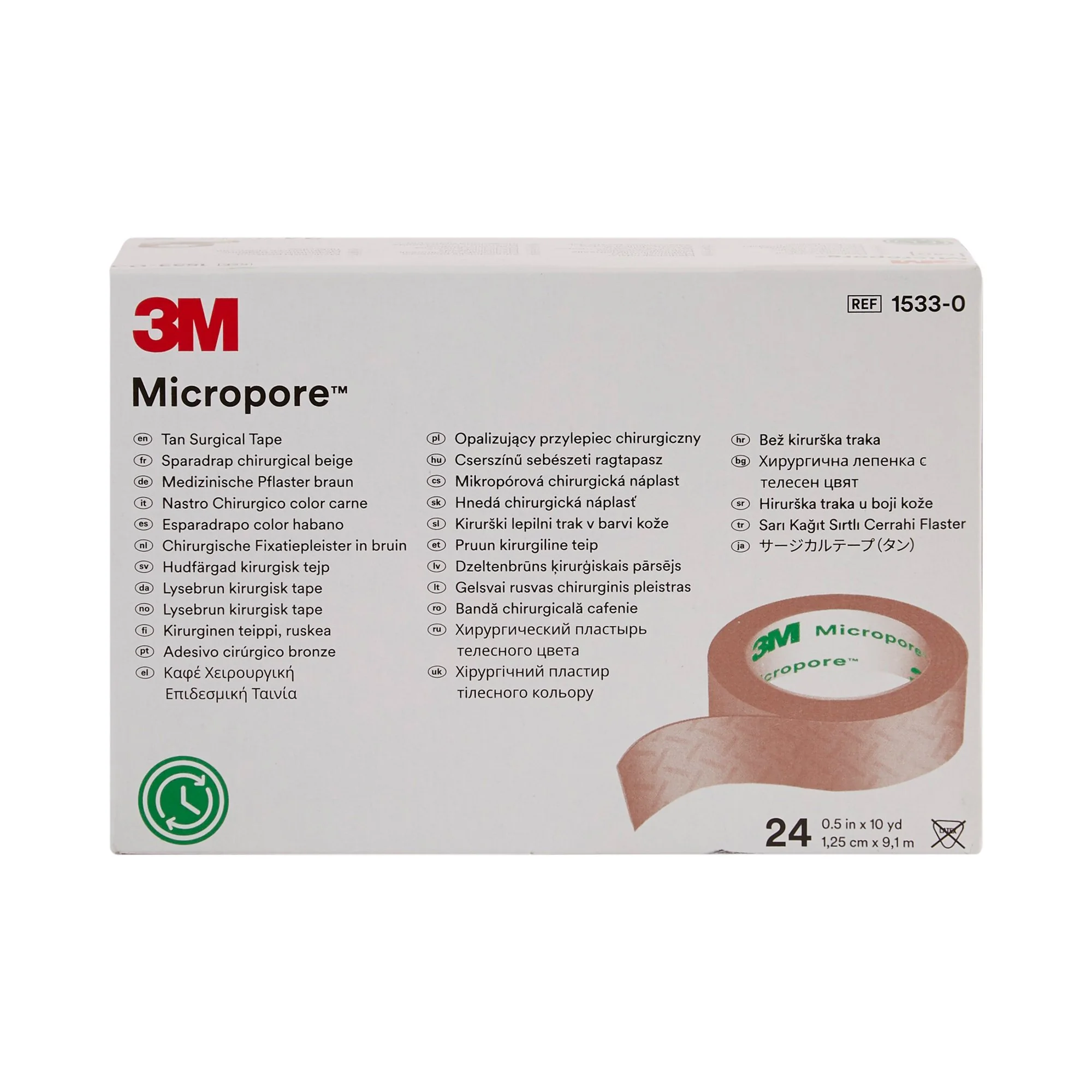 3M MICROPORE 15330 hnedá 24 ks