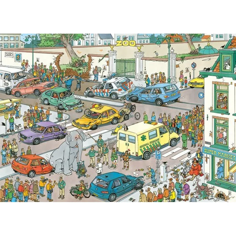 Jumbo Jan van Haasteren Puzzle Jumbo Goes Shopping 1000 dielikov