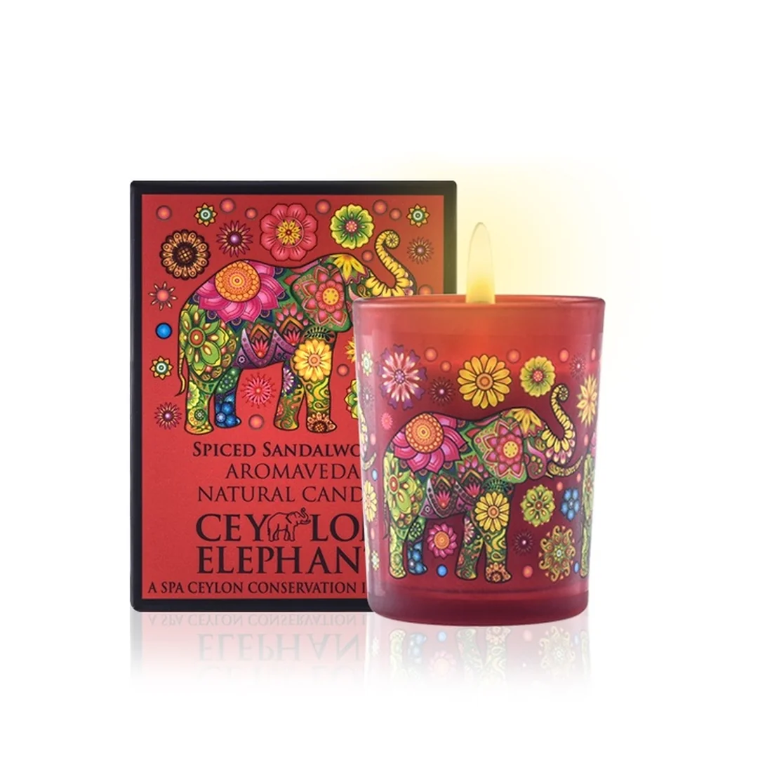 Prírodná aromatická sviečka Spiced Sandalwood 50 g